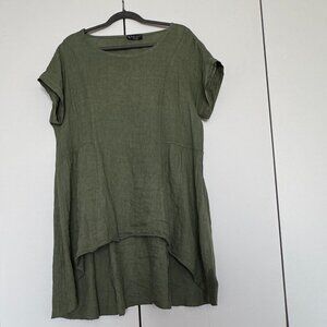 Bella Amore Linen Tunic Top - Made in Italy